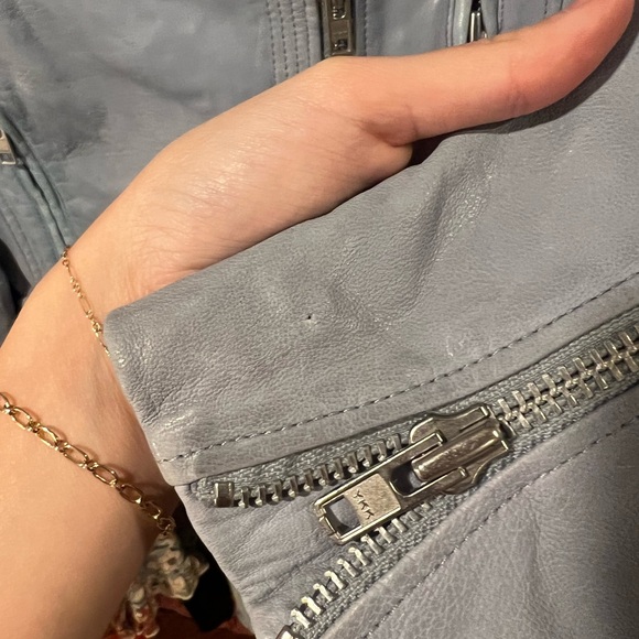 Amaryllis Genuine Leather Moto Jacket - Picture 8 of 8